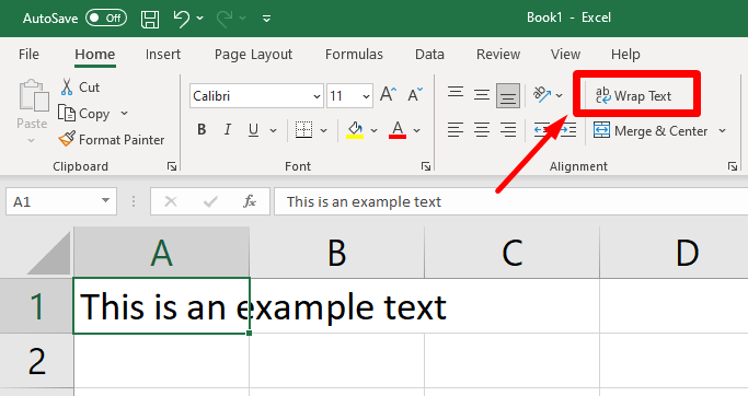 excel text