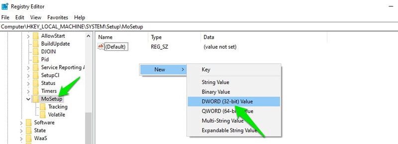 Create DWORD Value