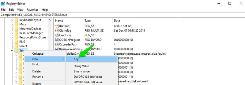 Create Registry Key