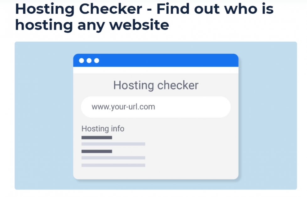 hosting checker