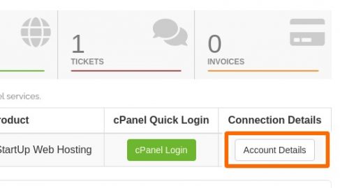 connection details a2 hosting