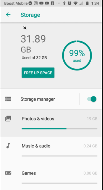 Storage Full