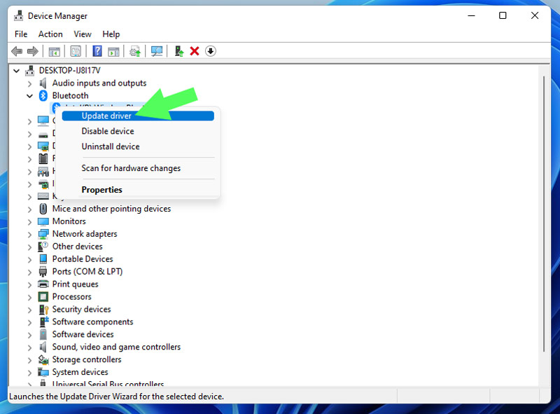 Updating Bluetooth Driver