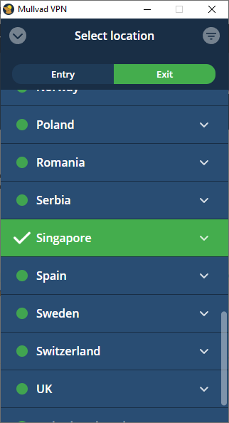 mullvad VPN bridge servers