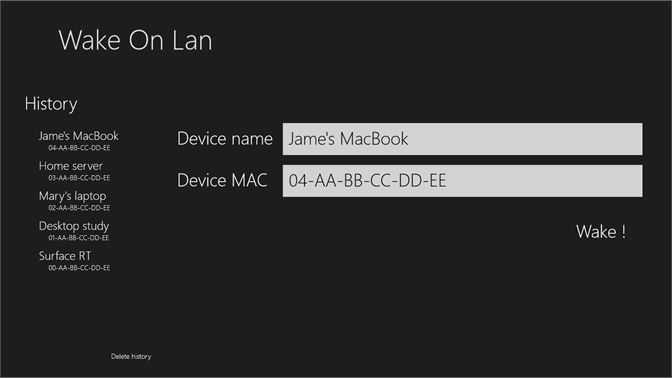 microsoft wake on lan