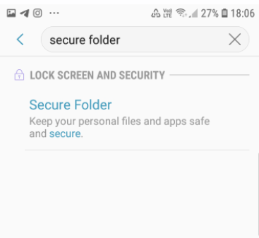 secure folder android