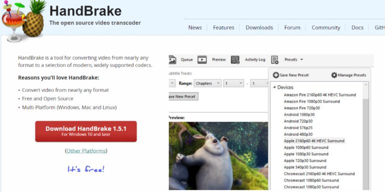 HandBrake Video Optimizer for Web