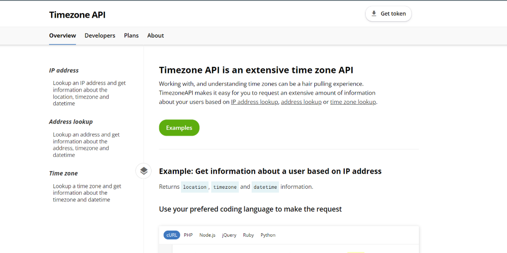 Timezone API