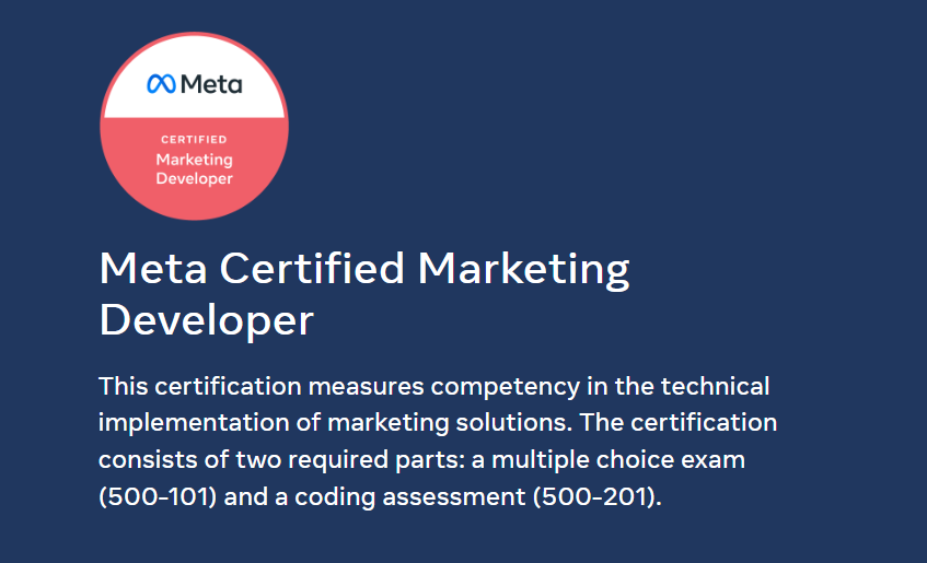 met certified marketing developer