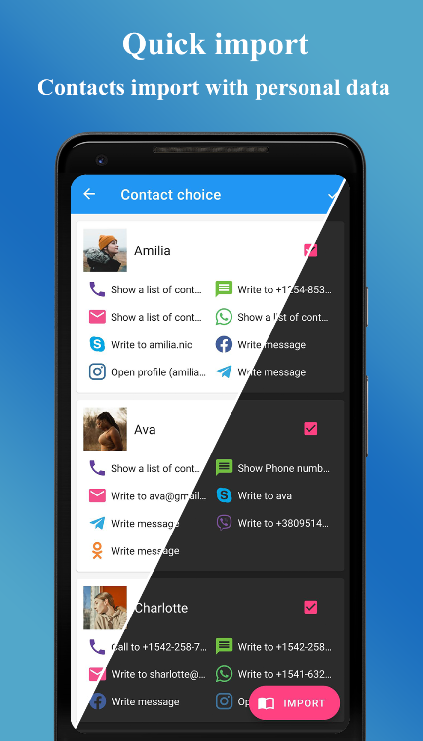 contacts widget