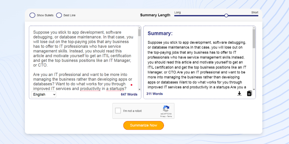 Summarizer the article summary generator