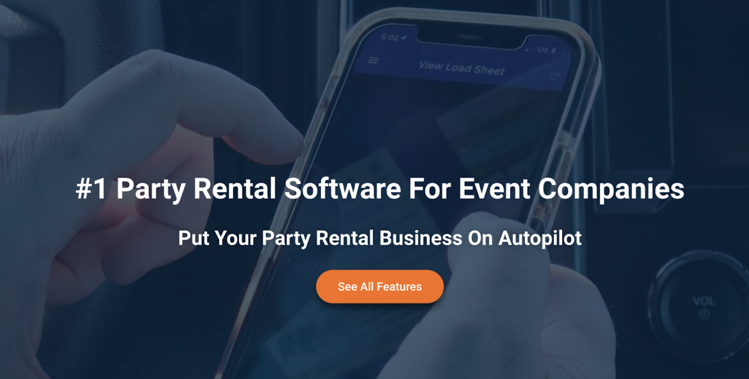 event rental system