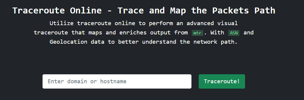 Traceroute-Online