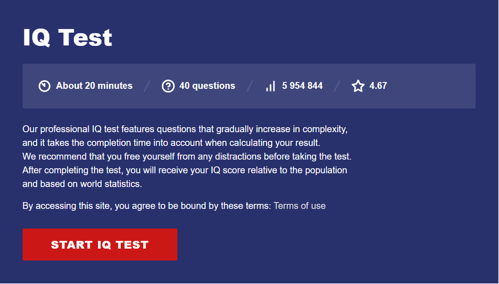 IQ Global Test