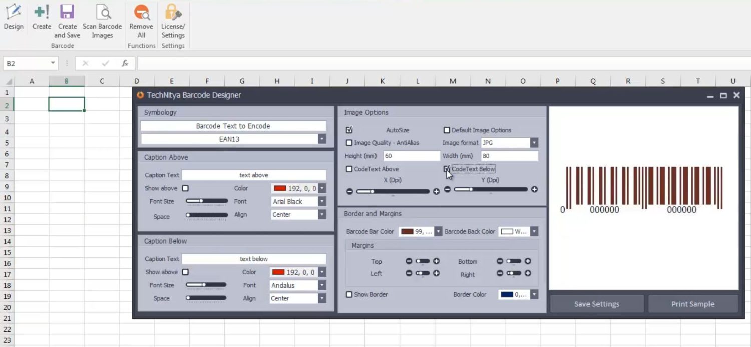 Barcode Generator in Excel Tech Nitya