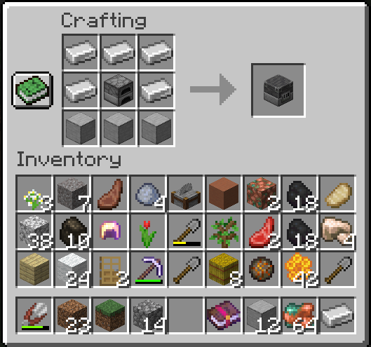 crafting blast-furnance from smooth stone