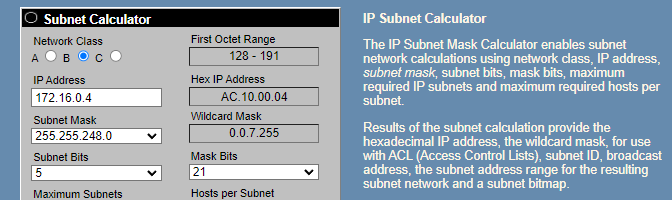 subnet-calculator