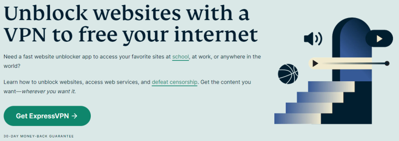 expressvpn-top rated VPN for bypassing geo blocks