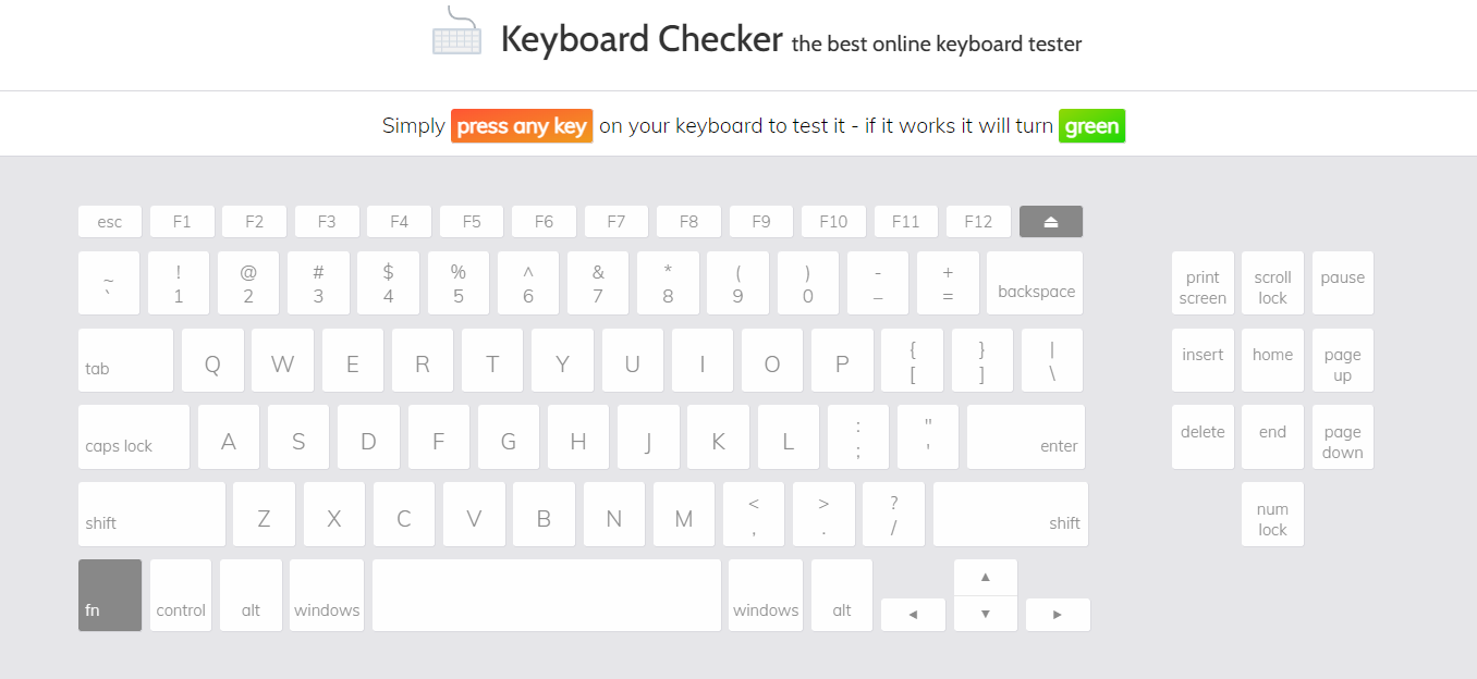 Keyboard Checker