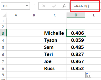 randfunctionexcel