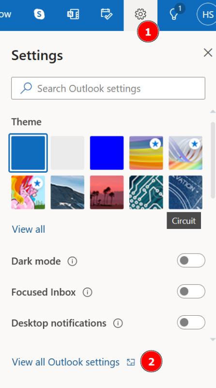 outlook-settings