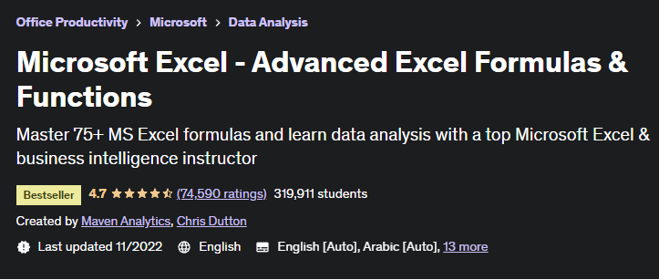 udemy-excel-master-course