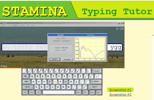 Stamina-Typing-Tutor