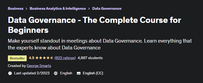 Udemy-complete-Data-Governance-Course