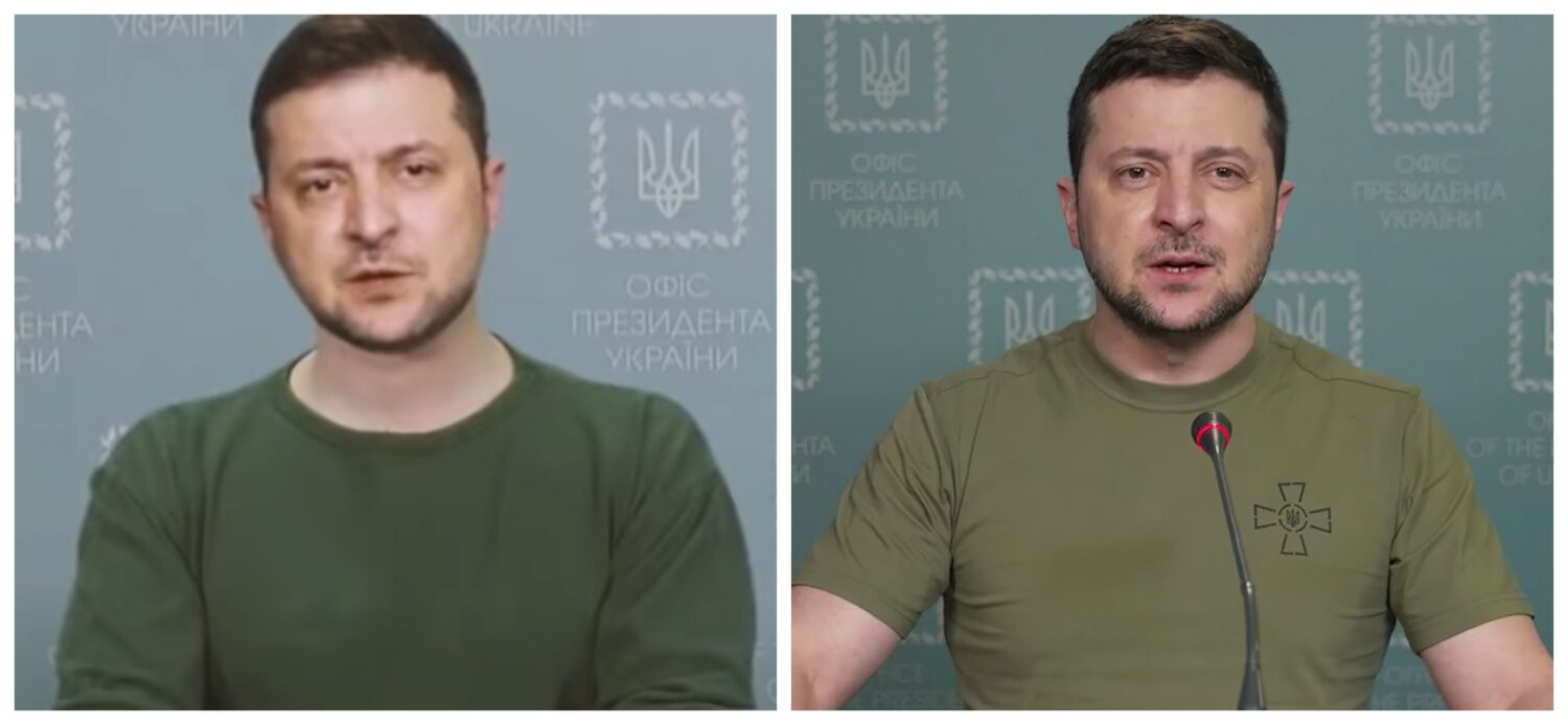 zelensky-deepfake and real side-by-side