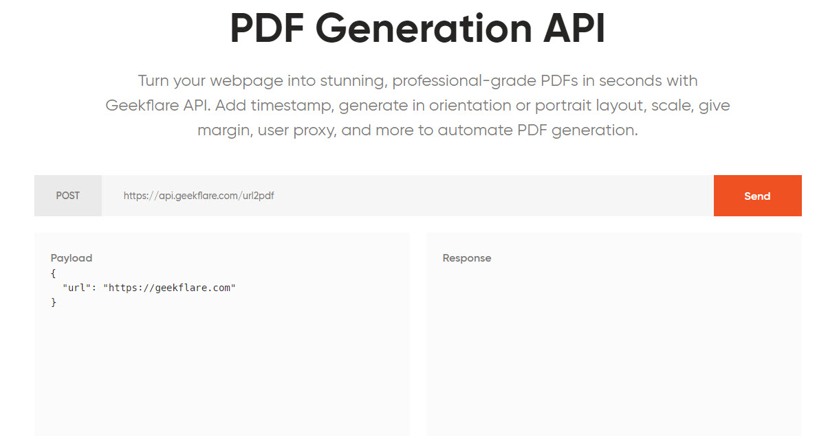 Geekflare API