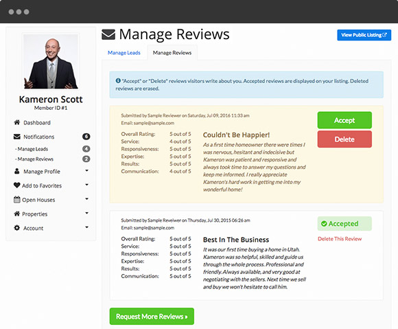 Manage-reviews