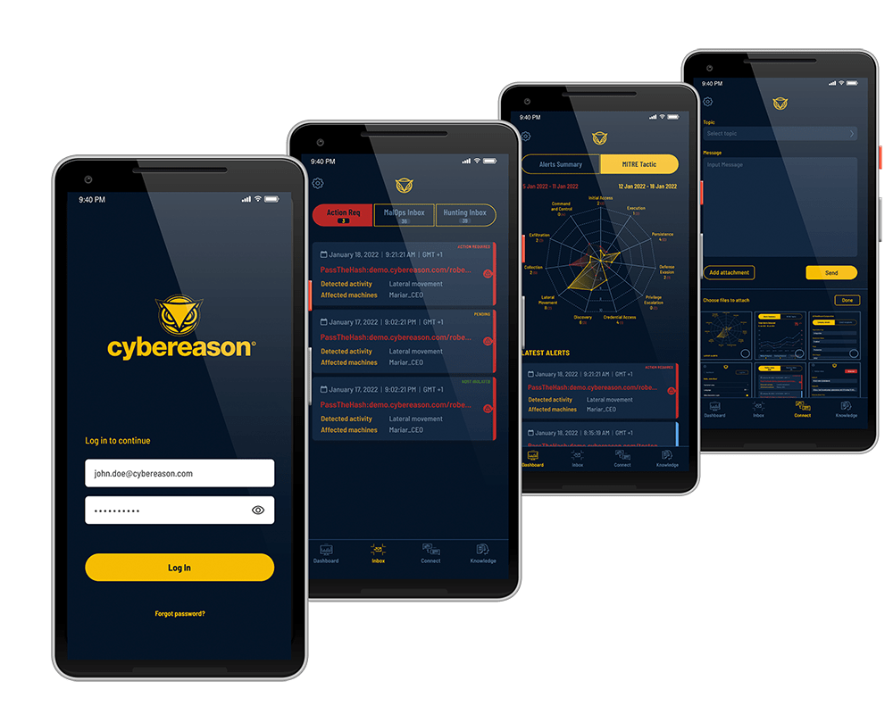 Cybereason-managed-detection-and-response-mobile-app