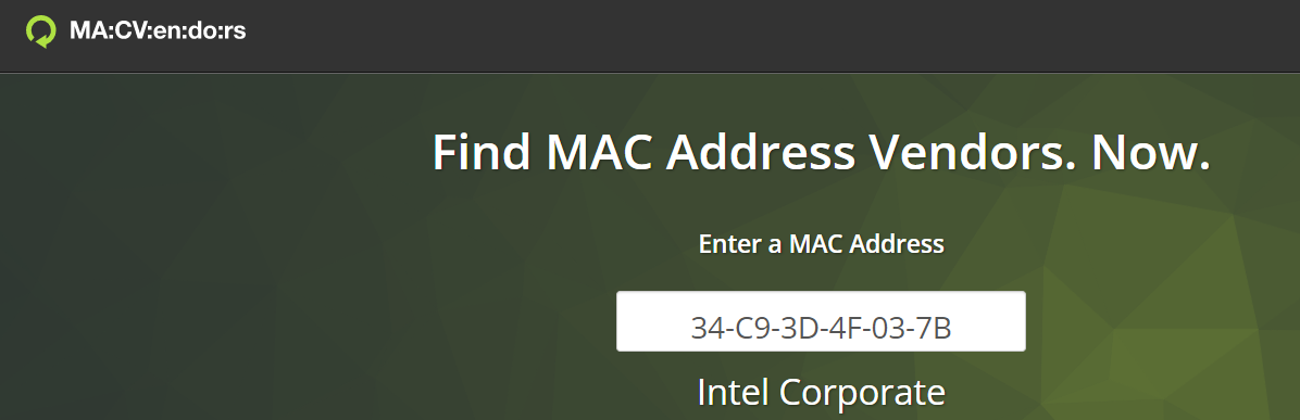 MACVendors.com