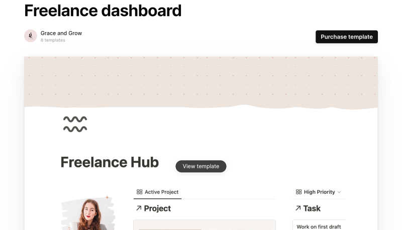 Freelance dashboard 