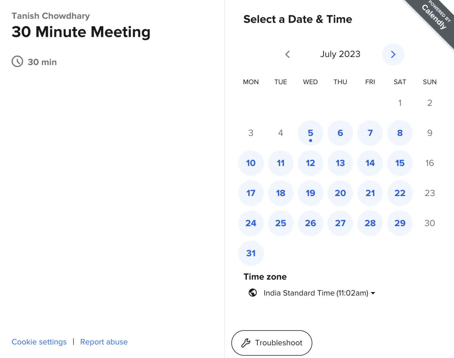 calendly booking process