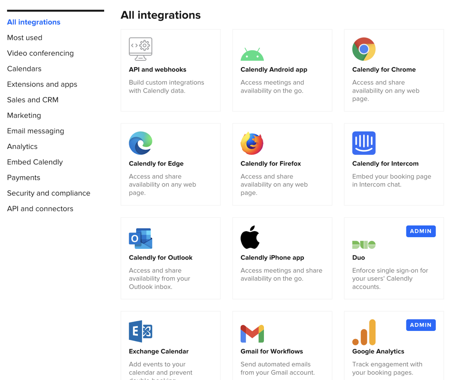 calendly integrations with other calendars