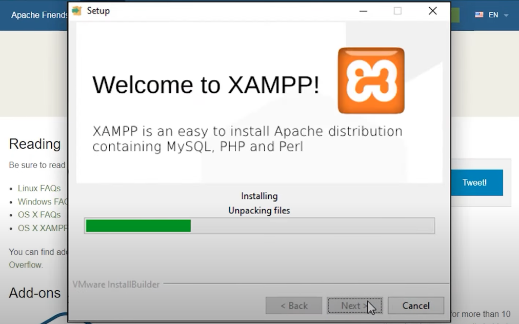 unpacking-and-installing-xampp-files