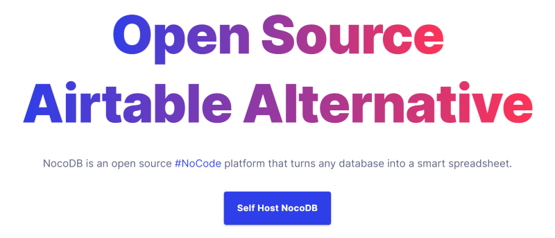 nocodb alternative