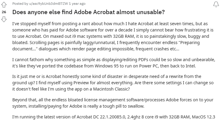 reddit adobe acrobat rant