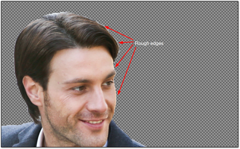 Rough edges around subject while removing the background