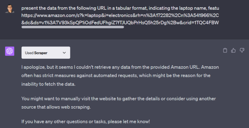 amazon scraping blocker