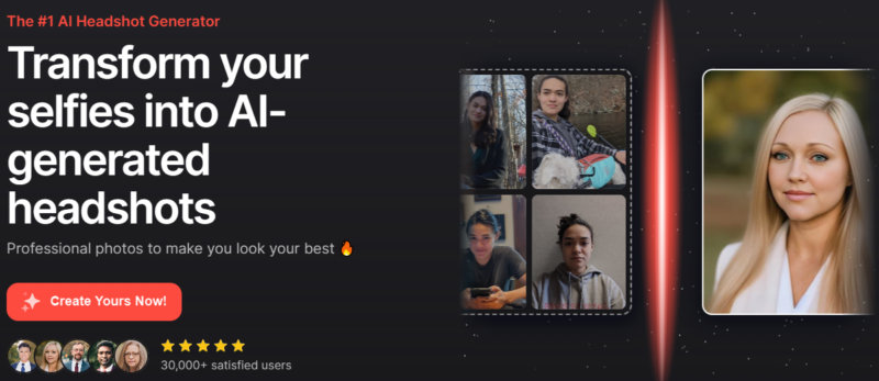 Transform your selfies into ai-generated headshots.