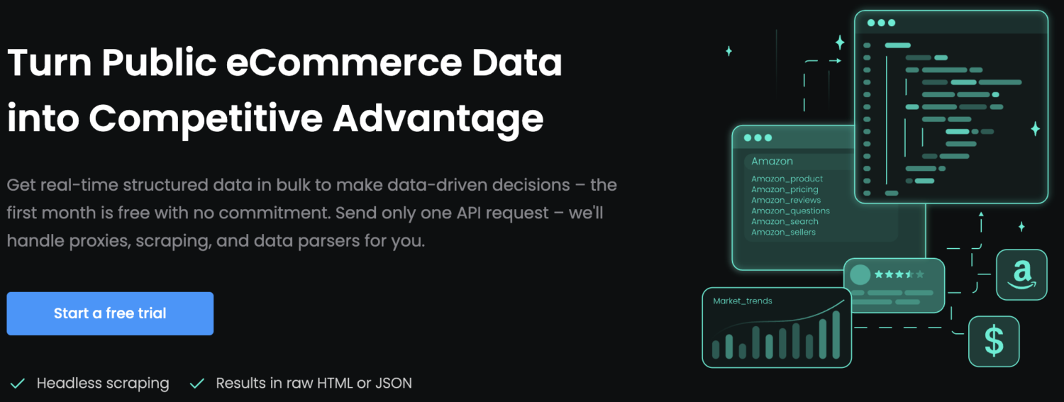 Utilize Smart Proxy to transform public ecommerce data into a competitive advantage.