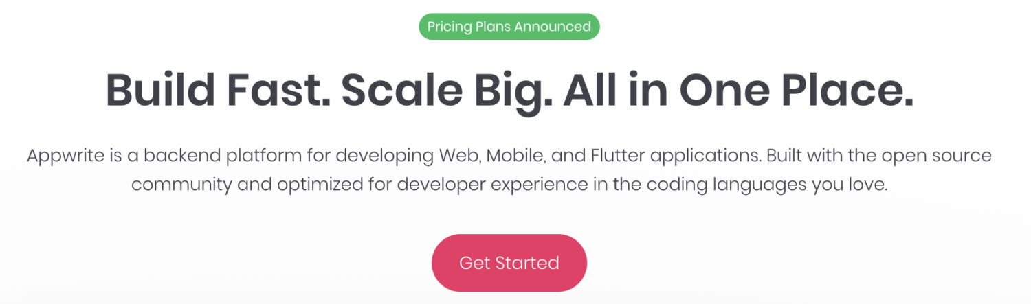 Build fast and scale big using Google Firebase.