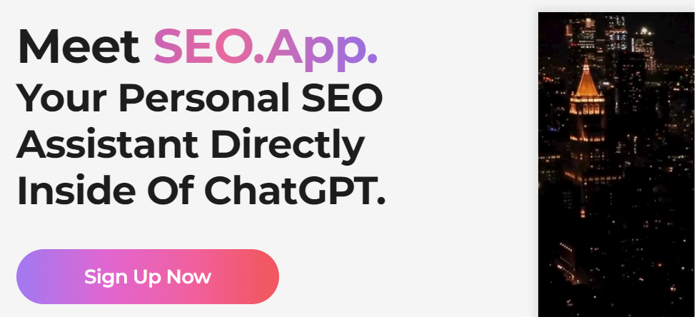 Meet seoapp, your personal SEO assistant, with a chatgpt plugin for direct communication.