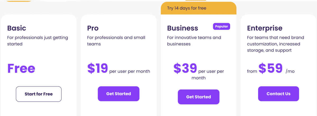 MeetGeek-Pricing