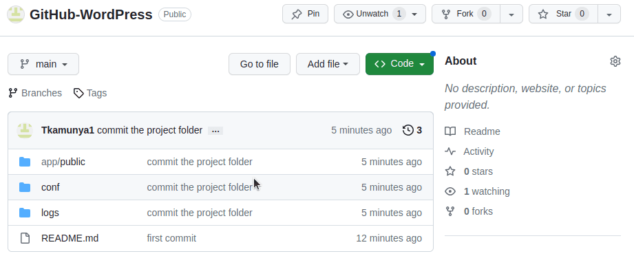 WordPress-GitHub integration