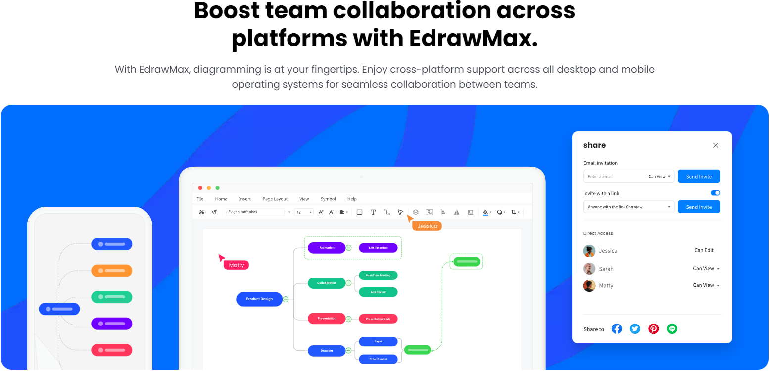 Collaboration Made Easy on EdrawMax
