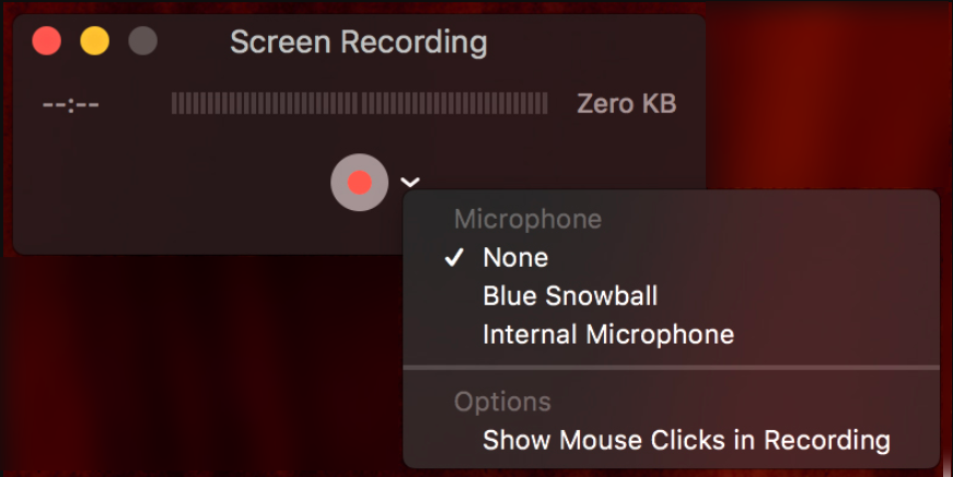 Screen Recording in Mac