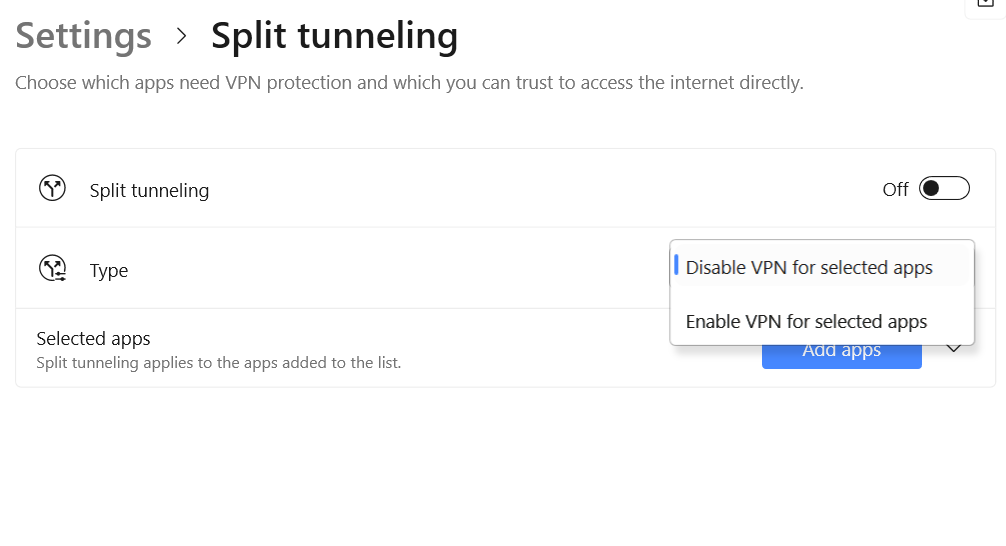 split-tunneling